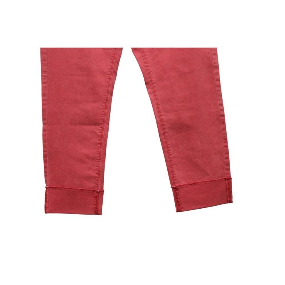 NWT J Jill Jeans Size 6 Authentic Fit Cropped Red Mid Rise Stretch Denim Preppy - Picture 4 of 13